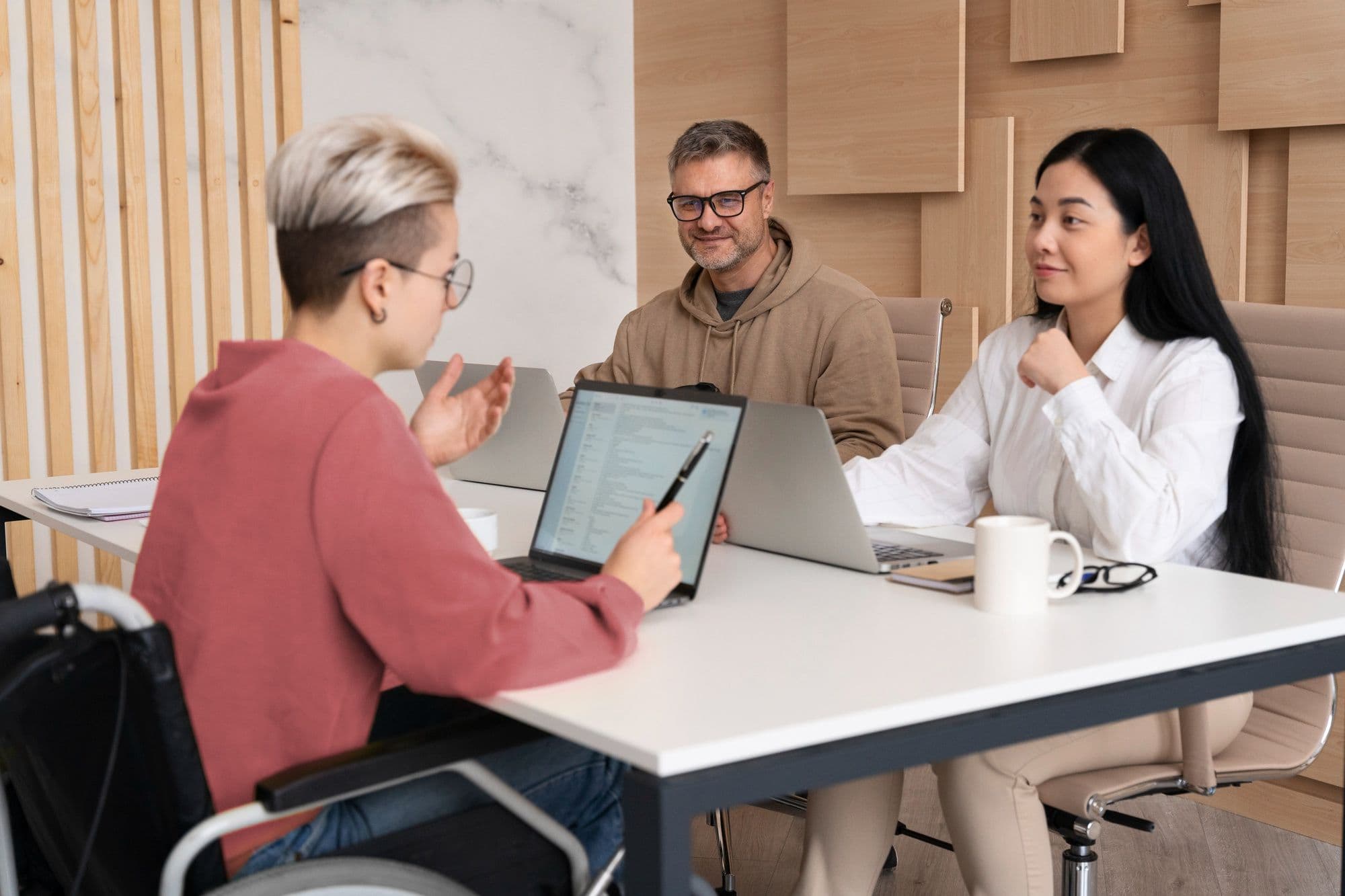 Meeting at the office