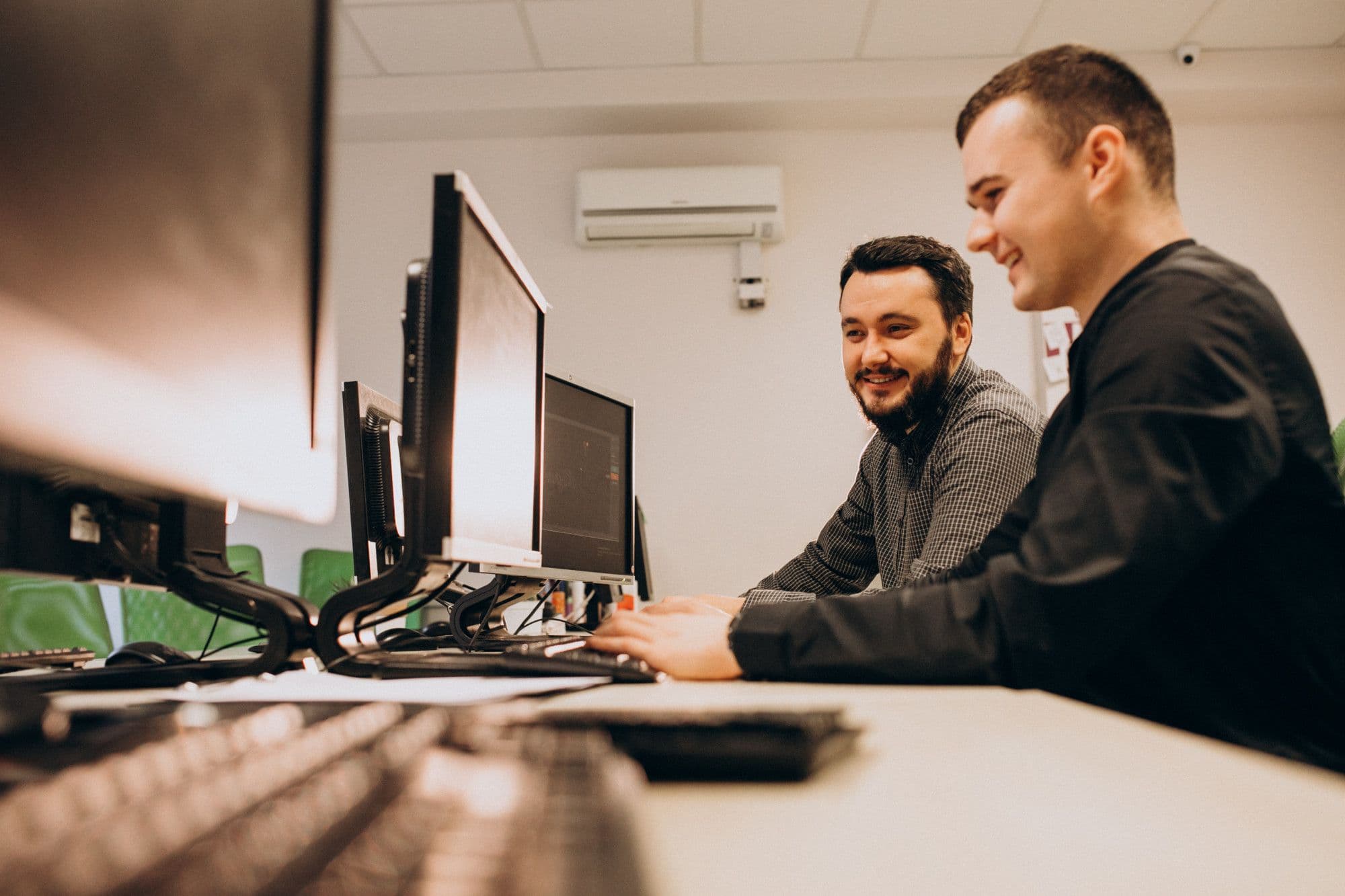 Service Desk Team Working